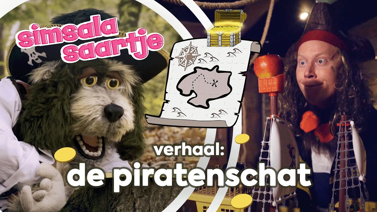 DE PIRATENSCHAT  🏴‍☠️🗺️ | SIMSALA SAARTJE 🐽 | Educatieve Kleutertelevisie | Het cijfer 12