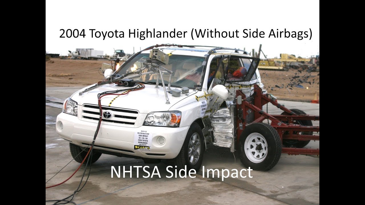 2004-2006 Toyota Highlander & Highlander Hybrid (Without Side Airbags) NHTSA Side Impact