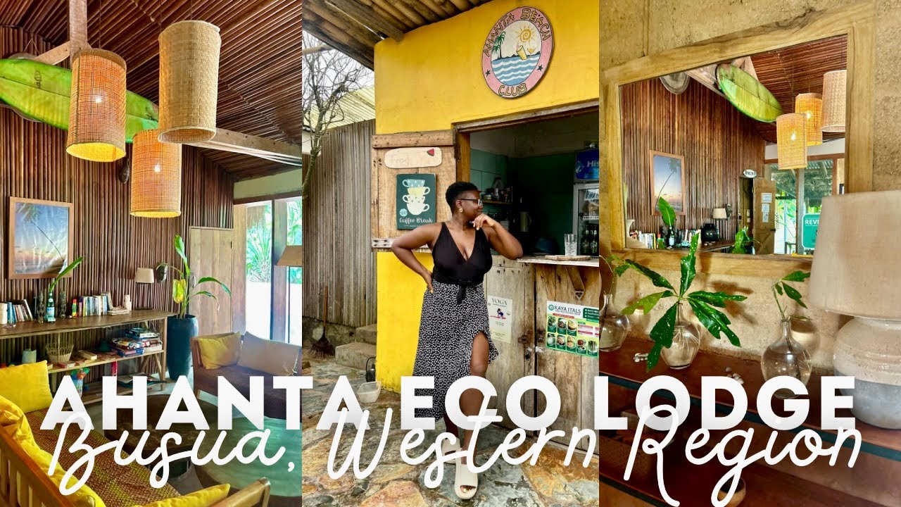 THE BEST ECO BEACH LODGE IN GHANA! | Exploring The Western Region | Busua, Ahanta Eco Lodge