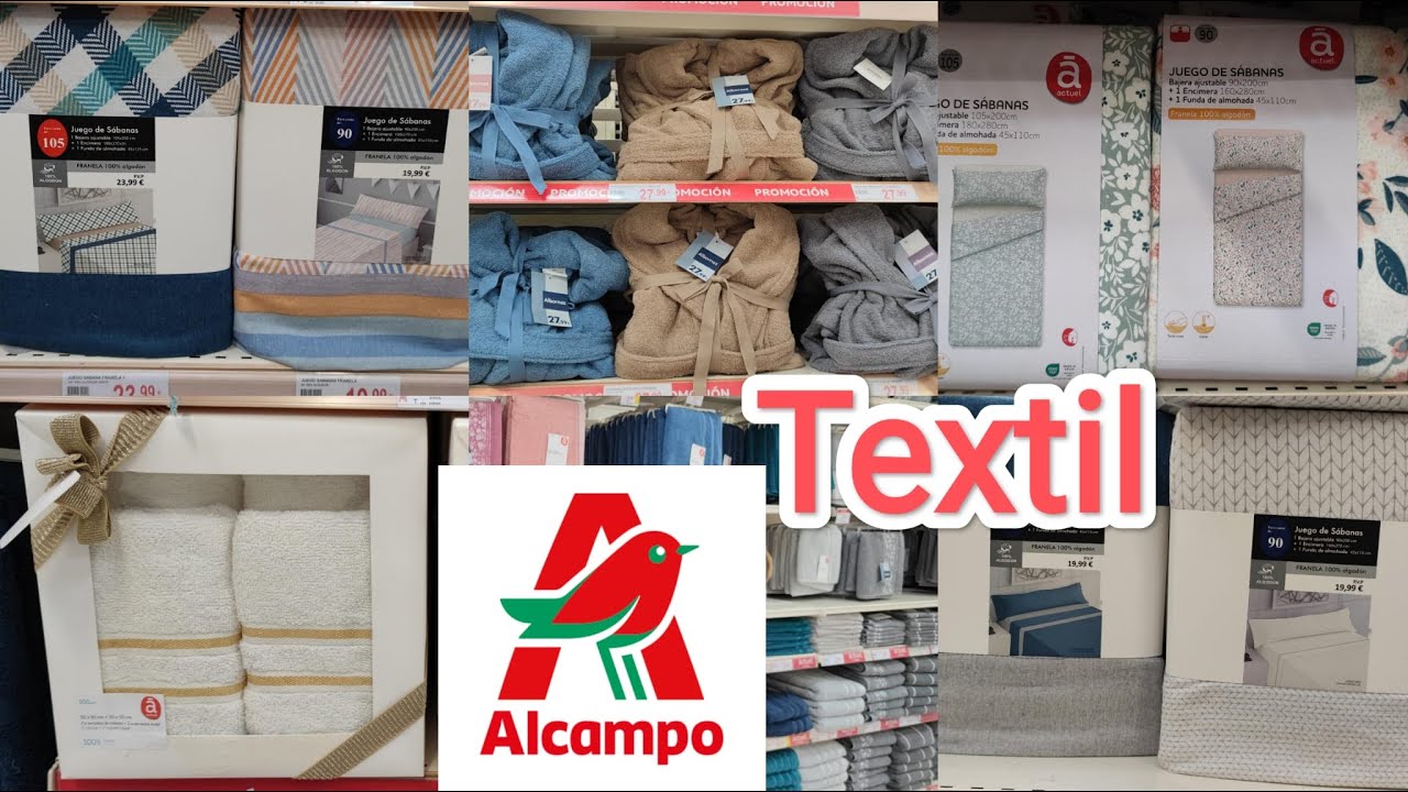 Alcampo NOVEDADES de INVIERNO Tendencias TEXTIL Hogar Sabanas Toallas Albornoz Ideas de REGALOS Tour