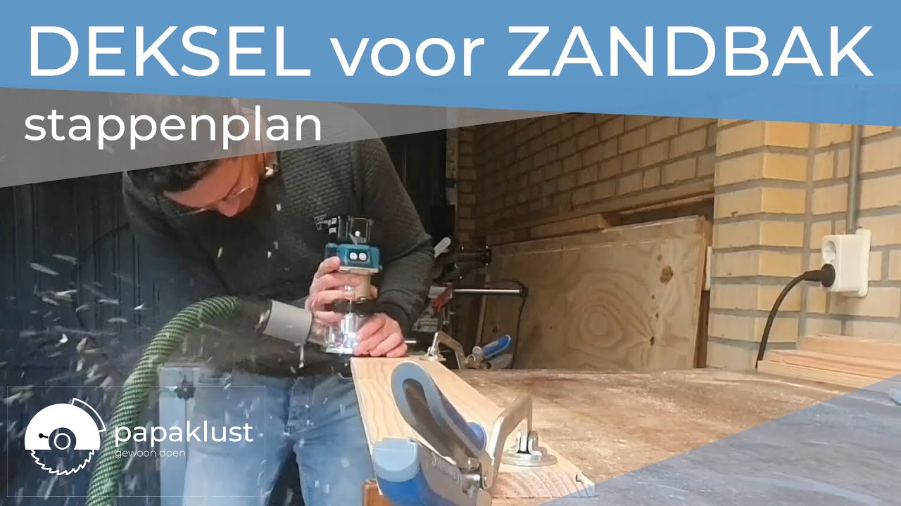 Hoe maak je een deksel voor de zandbak?