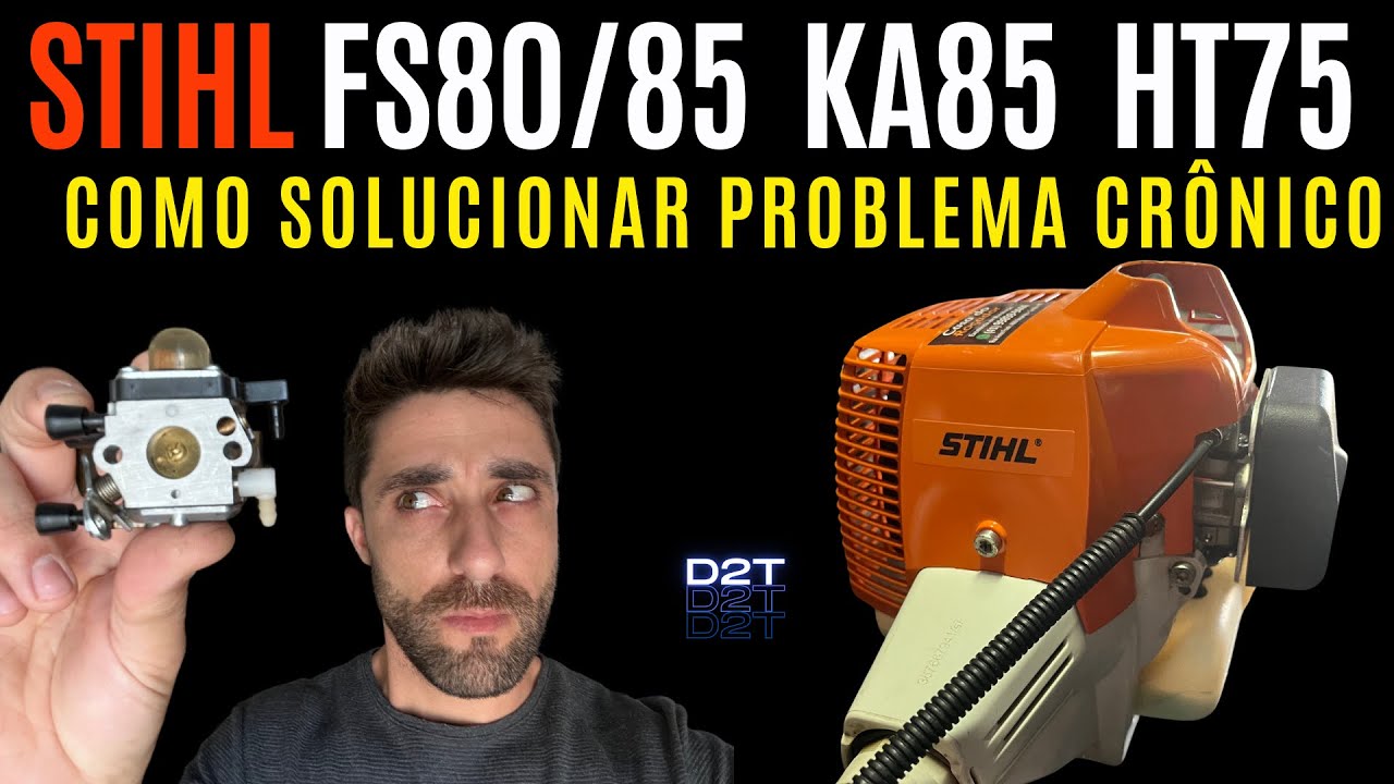 Roçadeira STIHL FS80 FS85 Como solucionar problema crônico no carburador