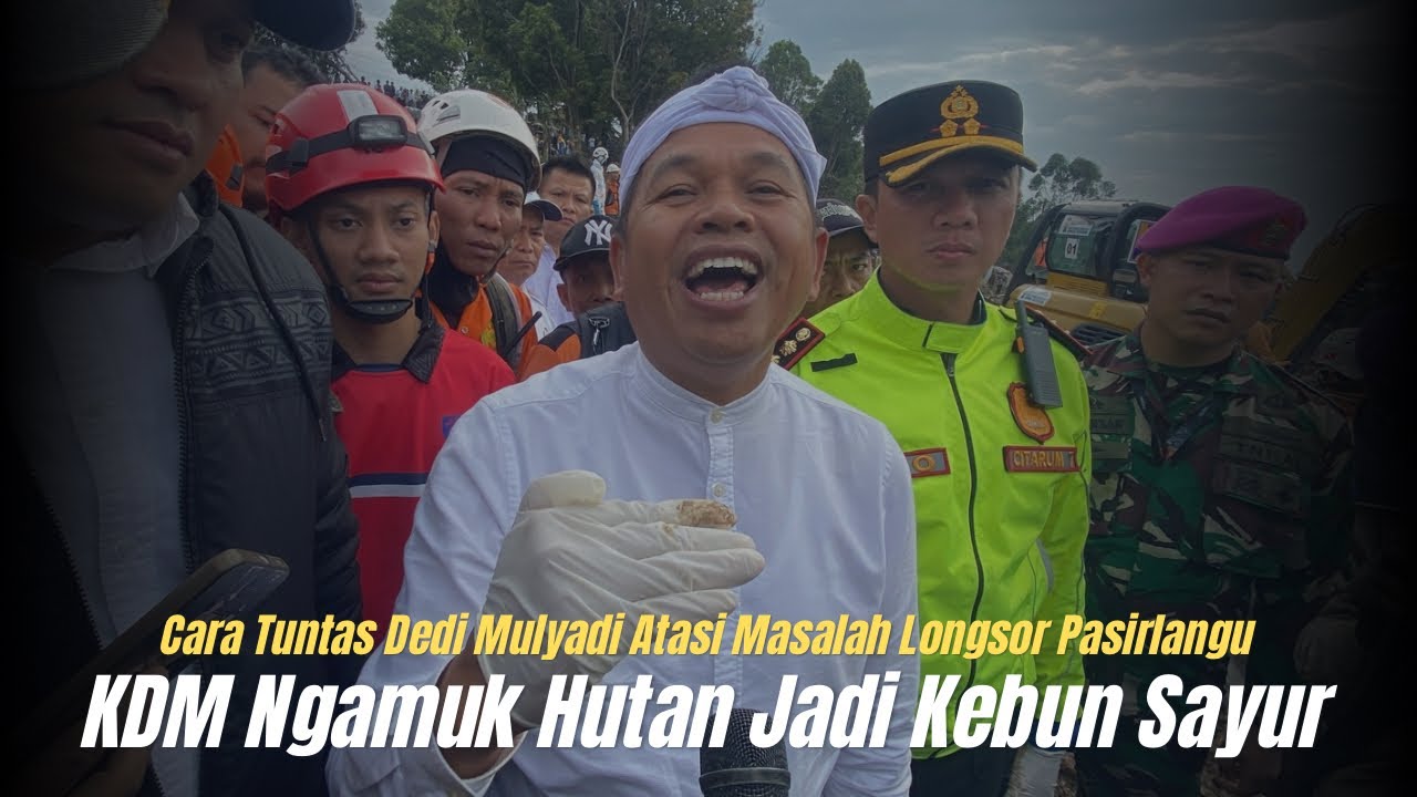 FULL: Dedi Mulyadi Jelaskan Fungsi Hutan hingga Semprot Perhutani Gegara Longsor Pasirlangu