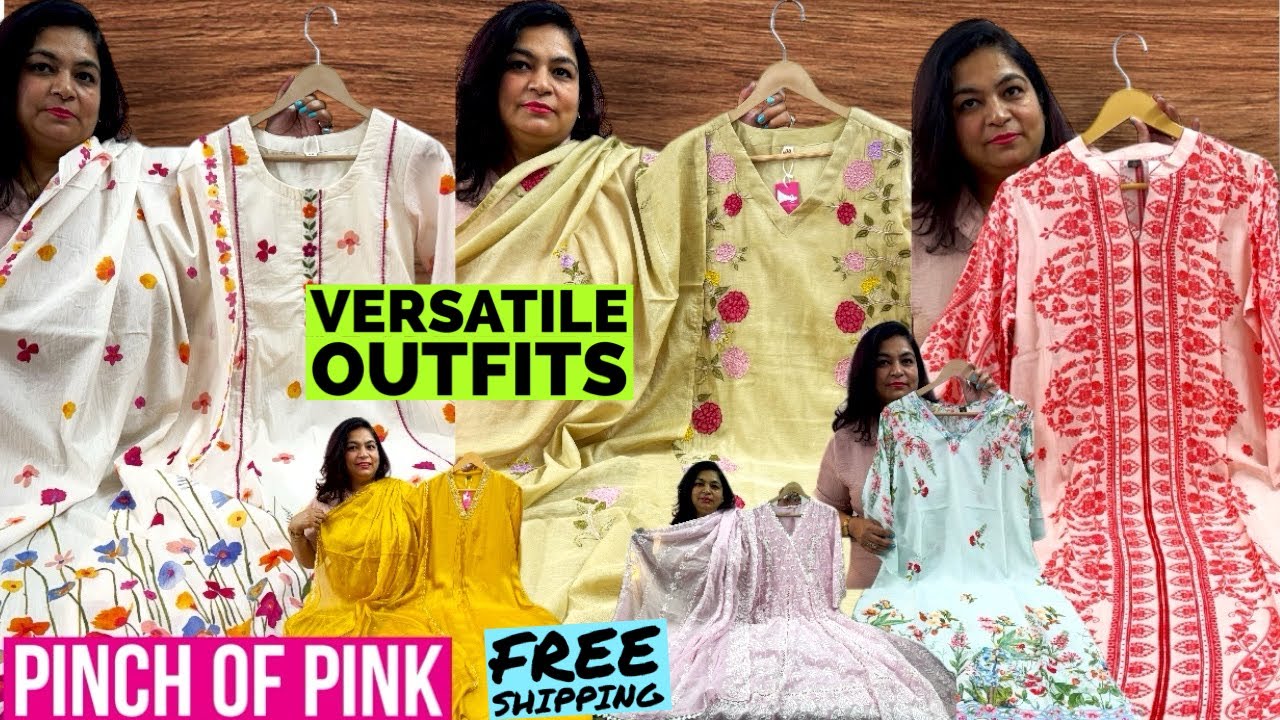 Most Desired Premium Mal Chanderi Suits, Home & Office Wear Suits and Anarkalis at Pinch of Pink.