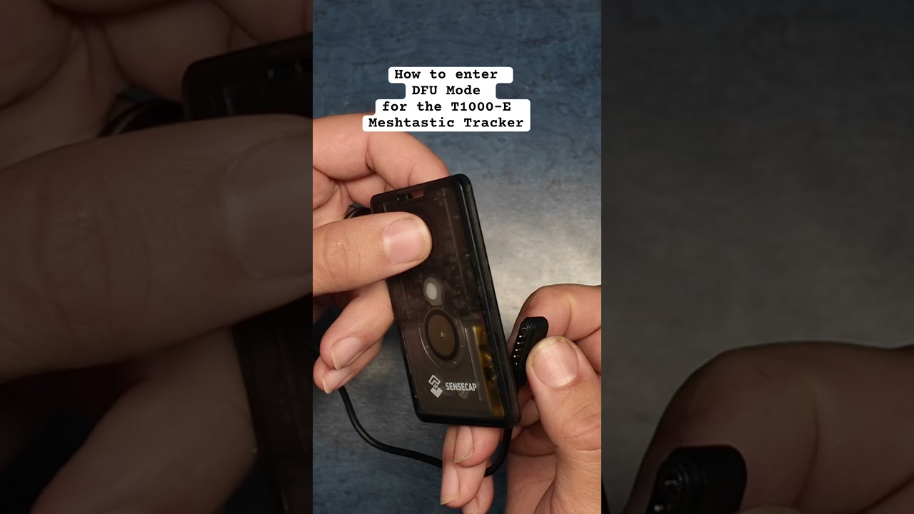 Want to flash your T1000-E for a new #meshtastic version? This is how you enter the DFU Mode.