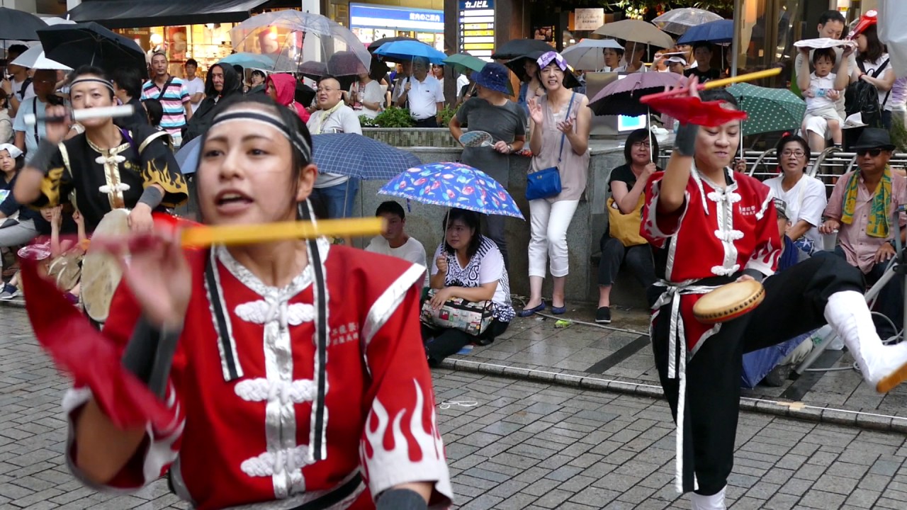 第16回 2017新宿エイサーまつり  昇龍祭太鼓（モア4番街②）