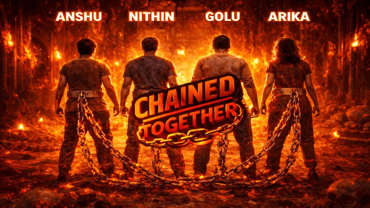 CHAINED TOGETHER|😂🔥 PLAYING WITH FRIENDS GONE WRONG 