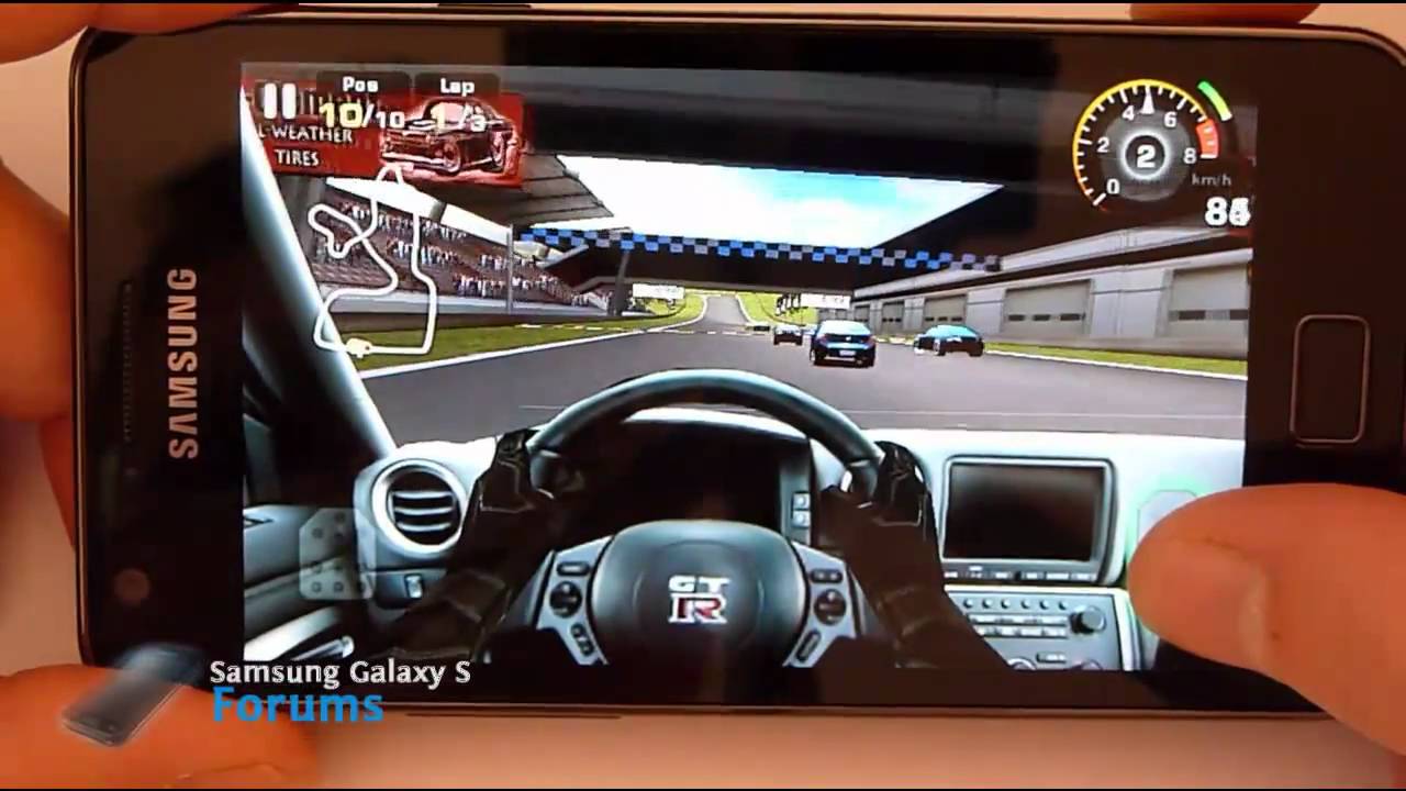 Galaxy S2 S II gaming: GT Racing