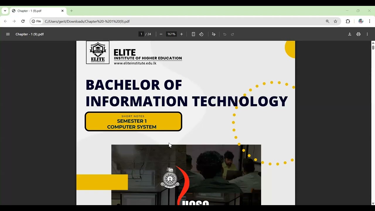 BIT | IT1206 Computer Systems | Past Paper Revision | UCSC Semester 1 | Tamil | Session 1