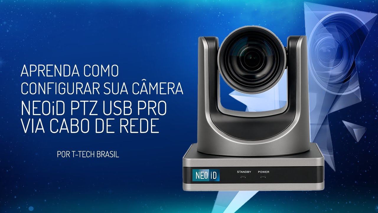 Aprenda a Configurar sua Câmera PTZ USB PRO via cabo de Rede do Zero!