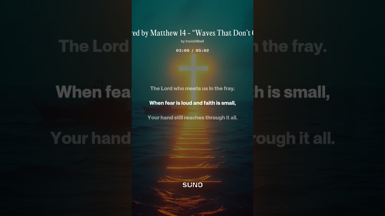 “Waves That Don’t Obey” - Matthew 14 Inspired #artrock #electronicrock