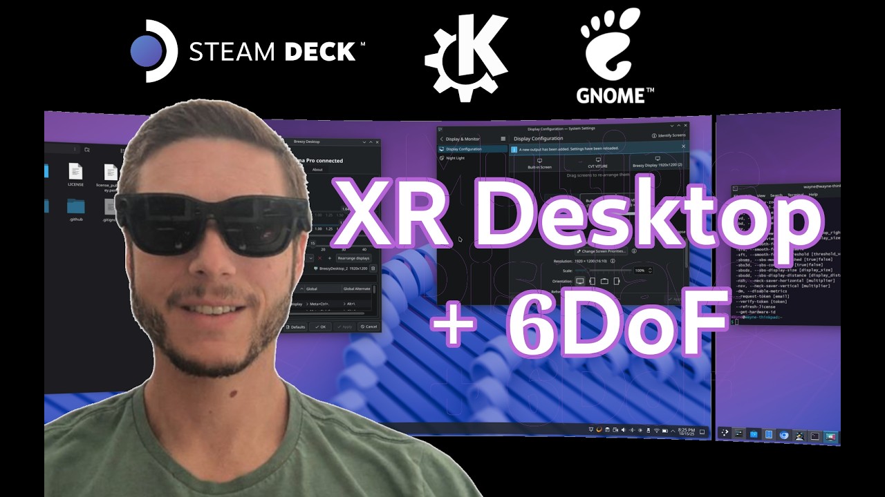 Just announced: XR desktop with 6DoF + multiple displays
