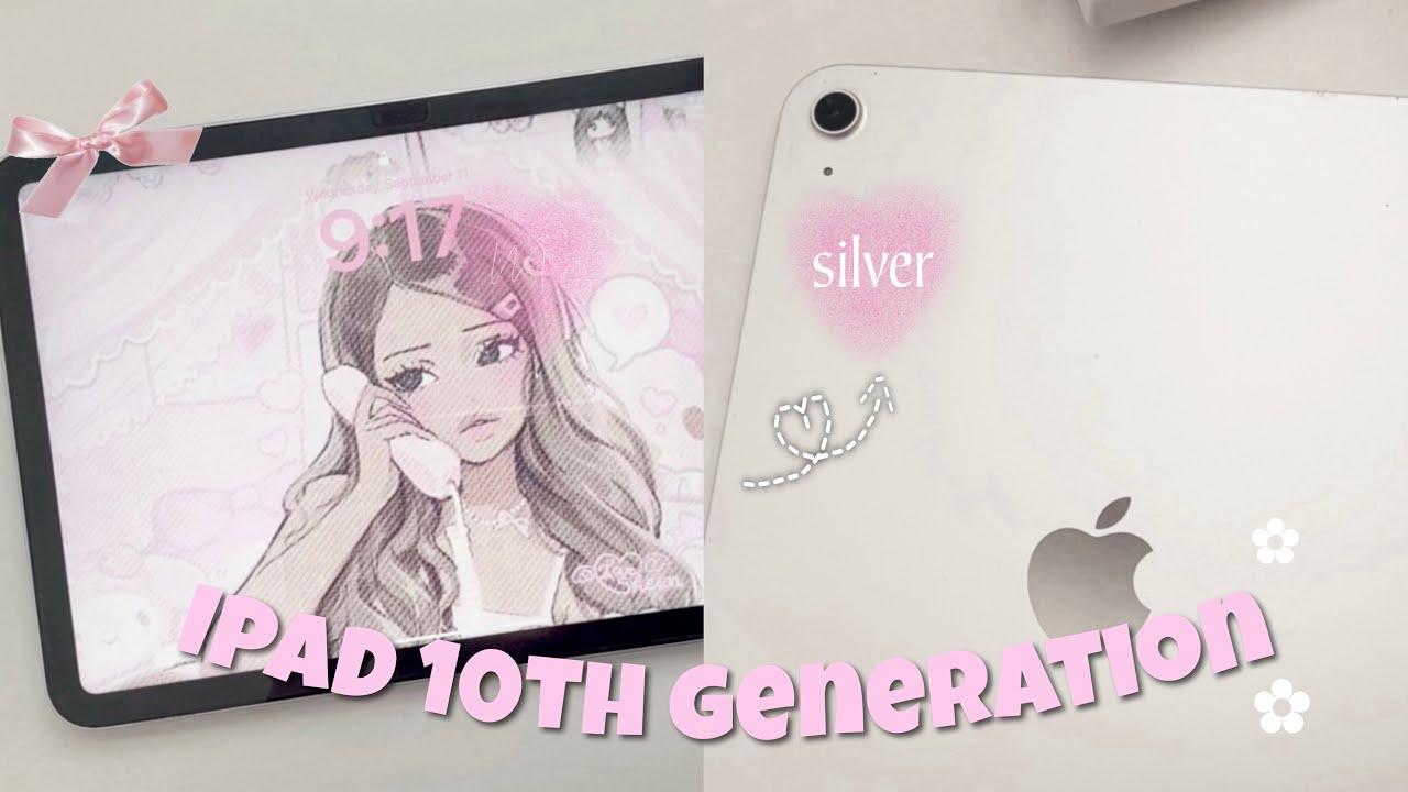 Ipad 10th Gen Unboxing (Silver) Aesthetic 📦🎀💫 // 2023