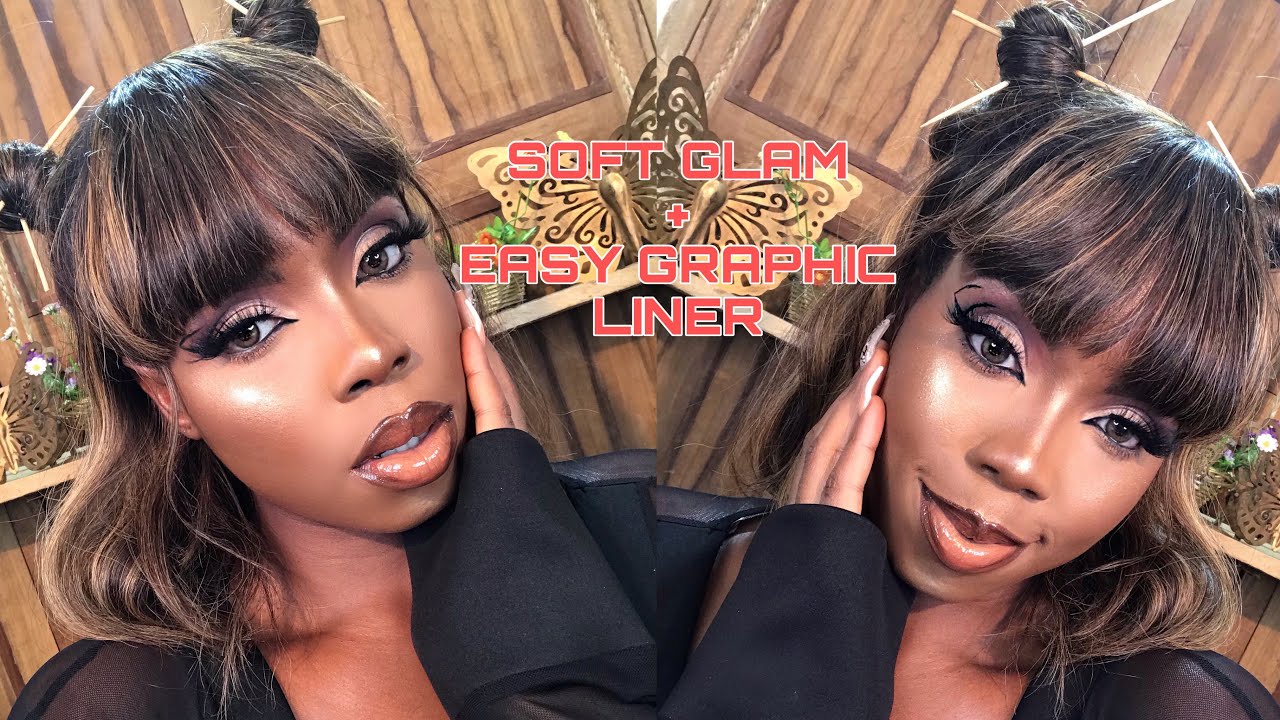 BEAUTY BY AD HIGHLIGHTER REVIEW | SOFT GLAM GRAPHIC LINER TUTORIAL