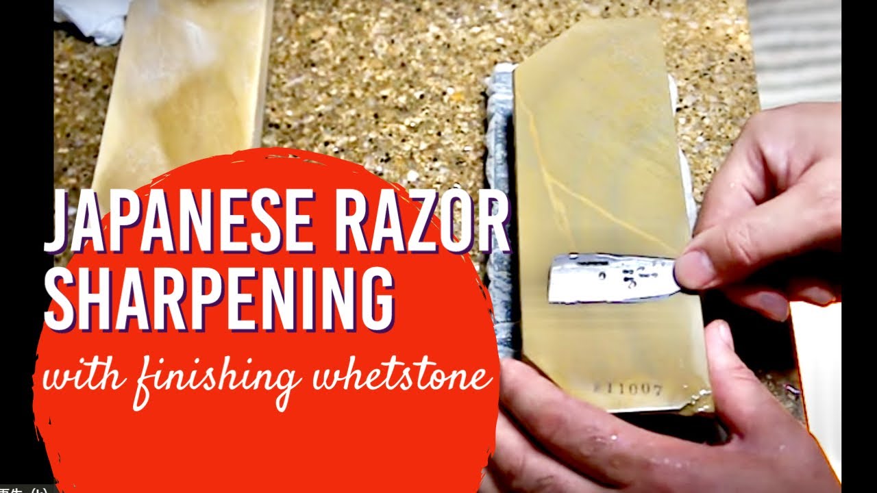 Japanese Razor Sharpening with finishing whetstone