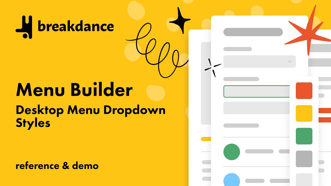 Menu Builder - Desktop Menu - Dropdown Styles