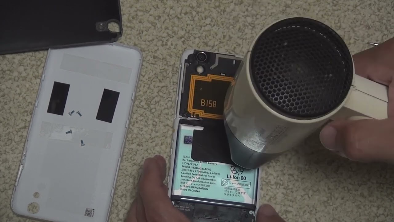 AQUOS　SH-01K　バッテリー交換