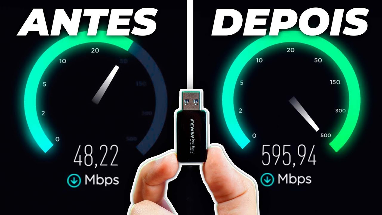 TURBINEI O WIFI DO PC COM ESSE ADAPTADOR USB BARATO (Fenvi AC1300)
