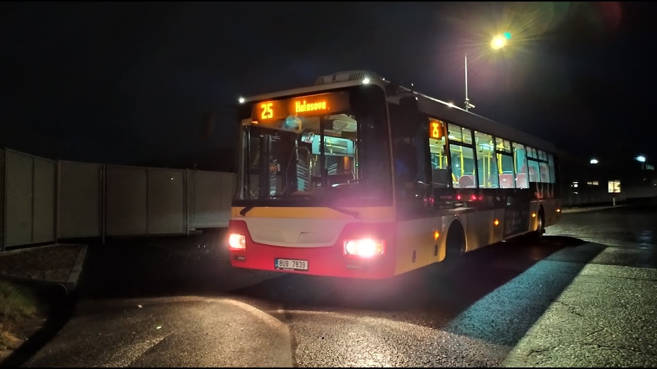 Linka 25 - Obrnice, odb. Vtelno - Halasova