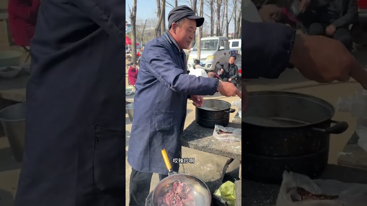 You can still enjoy meat dishes at the big market for just five yuan#Pork#Delicious food#T