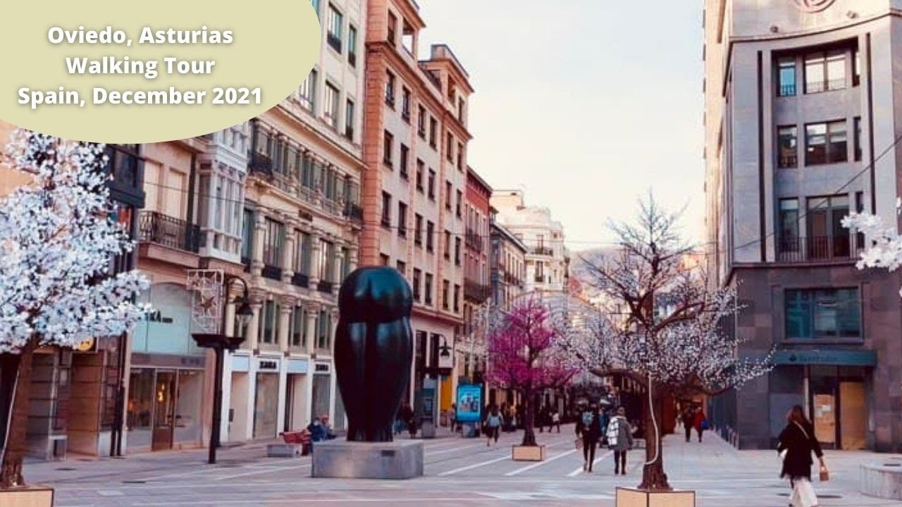 Oviedo, Asturias, Spain 🇪🇸, Walking Tour 4K-HDR