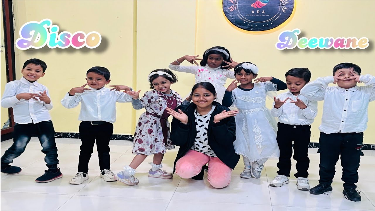 The Disco Deewane | Kid's Dance/Masti | Amisha Dance Academy | #viral #tredingsong #kidsdance #cute
