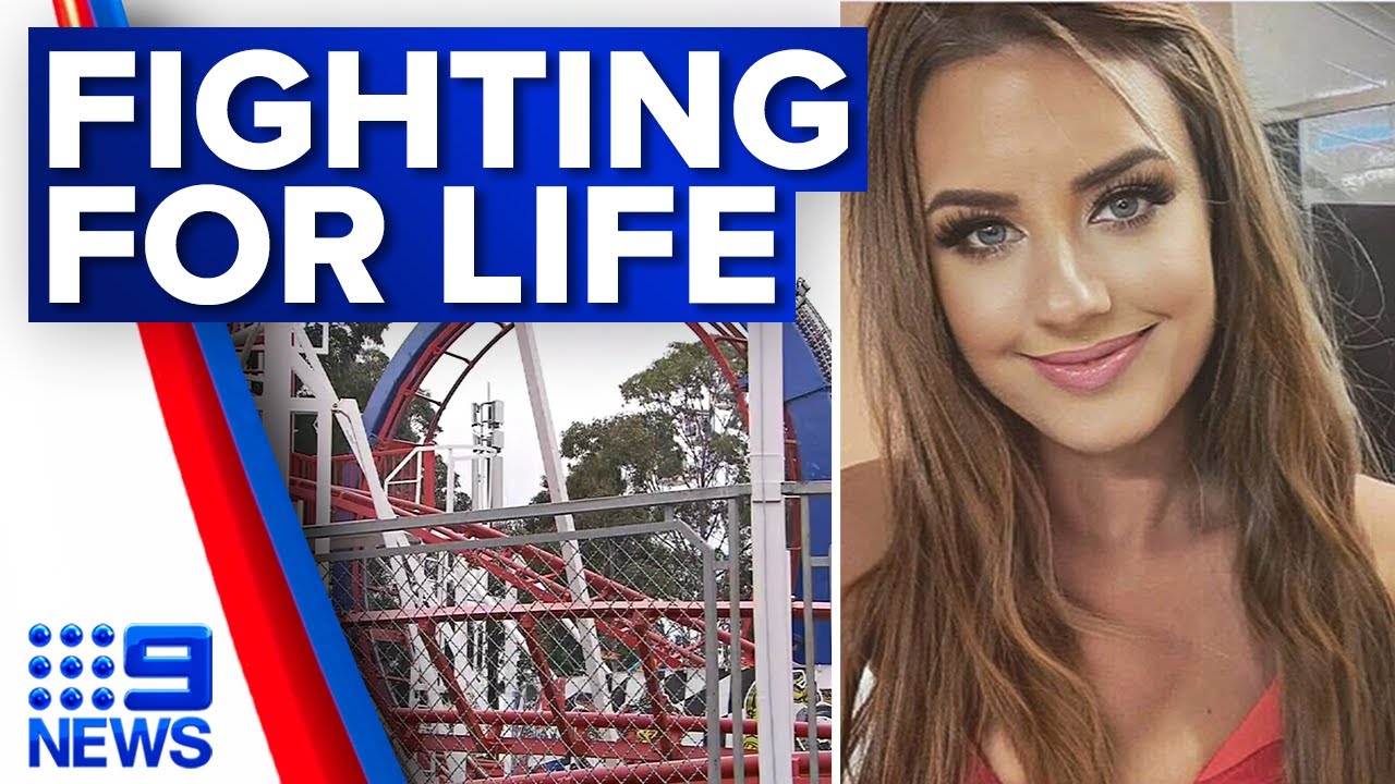 Woman hit by roller coaster at Royal Melbourne Show critically injured | 9 News Australia