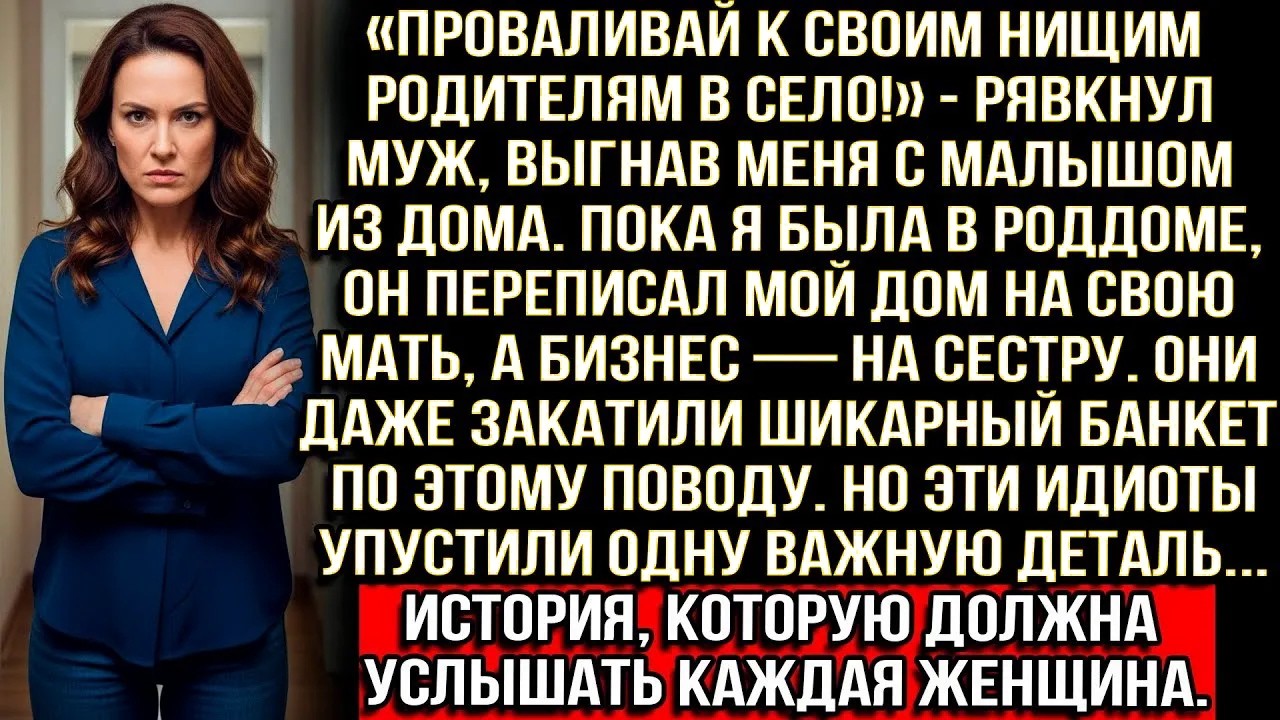 «Проваливай к своим нищим родителям в село!» Пока я была в роддоме, муж переписал мой дом на мать...