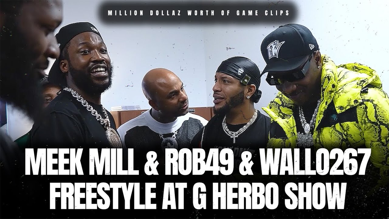 Meek Mill x Rob49 x Wallo267 Freestyle at G Herbo show