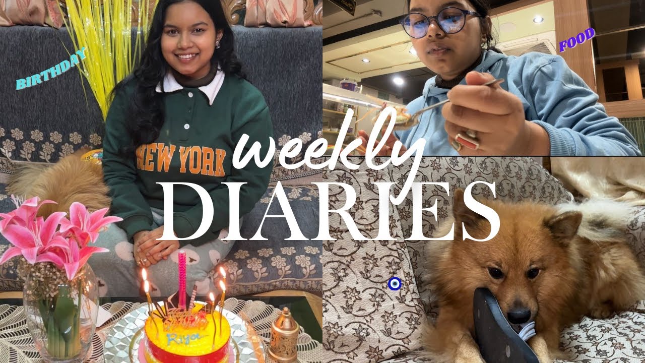 Tanu’s weekly  diaries Episode 3🥶🍛🍰🎂(birthday, food, skin, care, cuisine, culture)#trendingvideo 