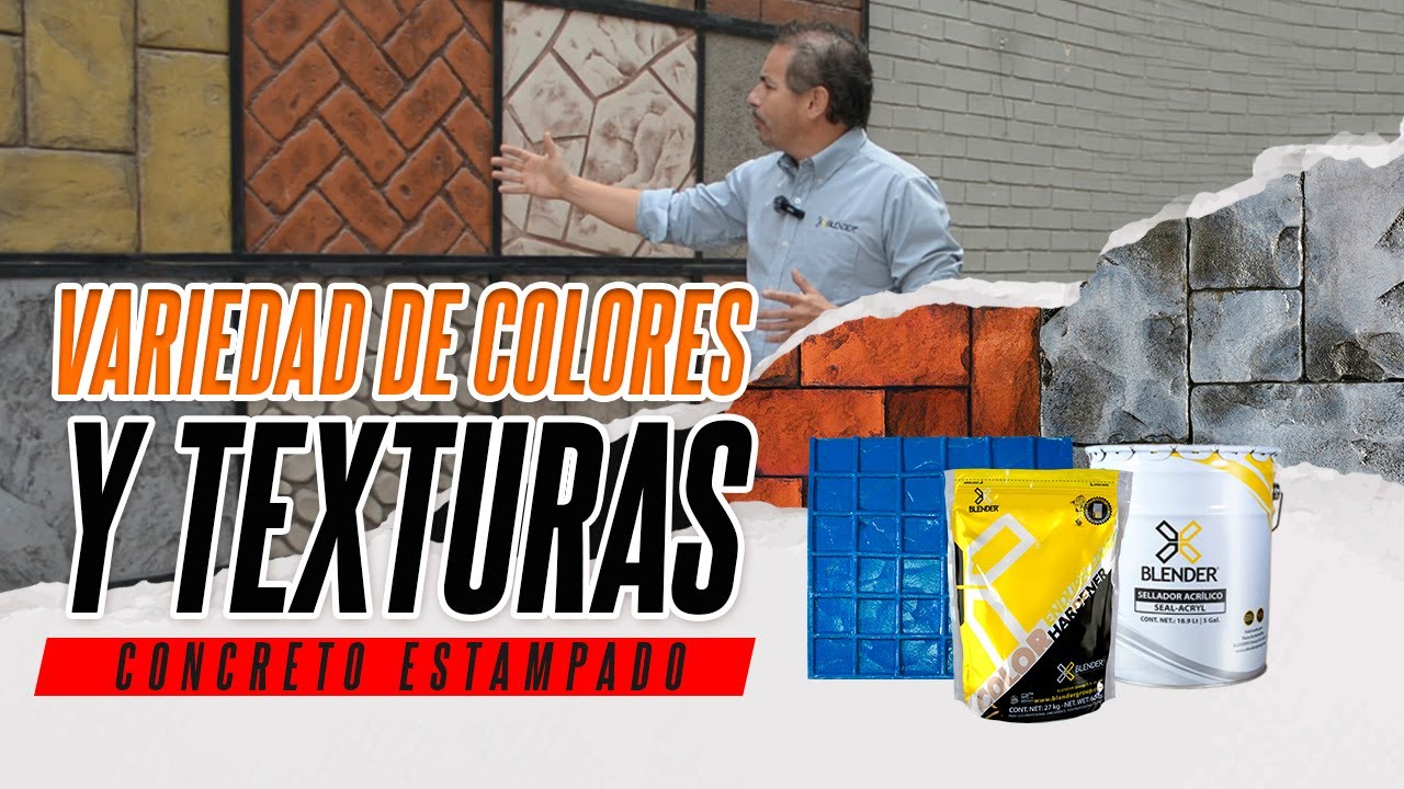 Concreto Estampado, un Mundo de Texturas y Colores para tus Proyectos