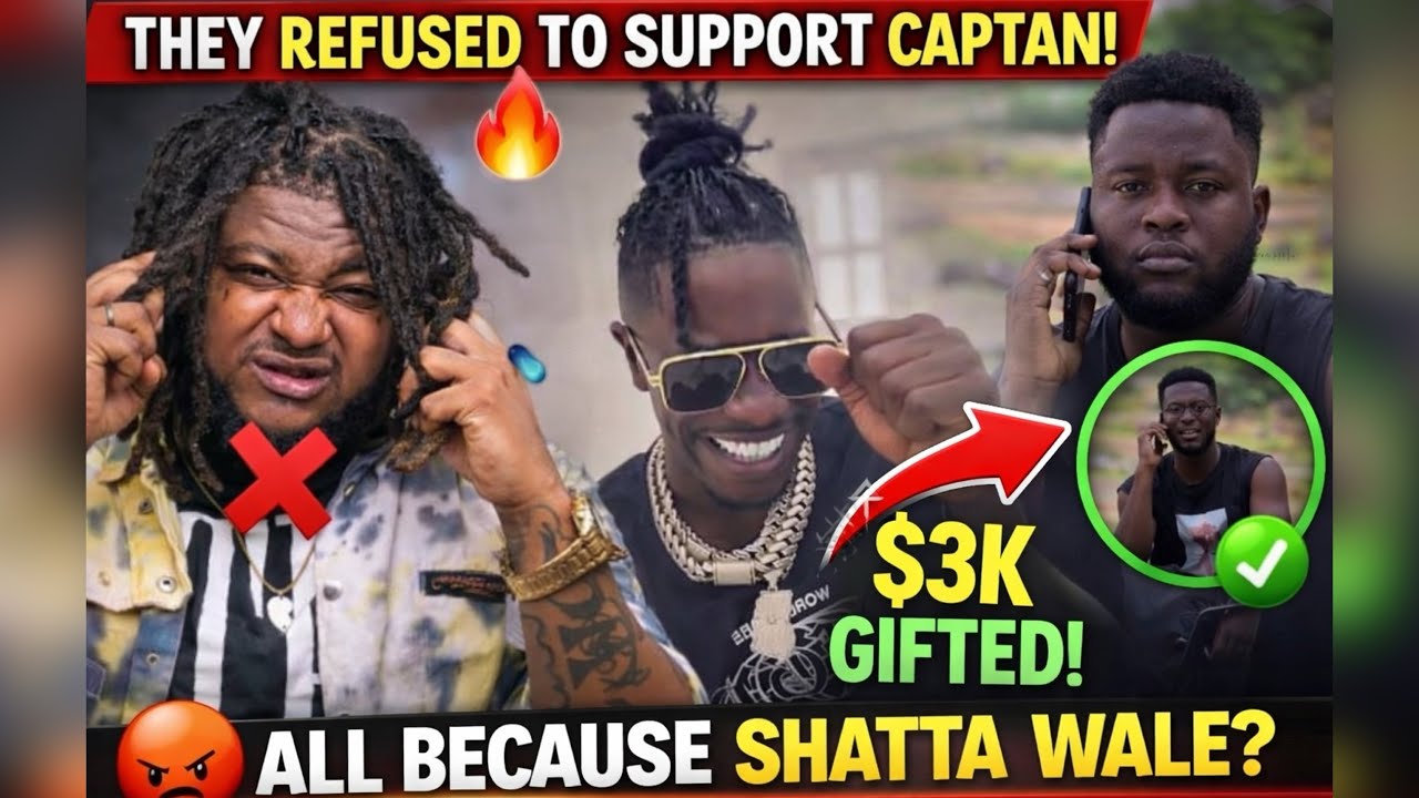 Shatta Wale’s $3K Gift Causes Drama! Captan LEFT OUT? 🤯📱”