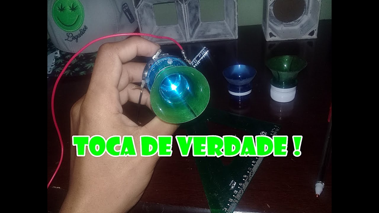 como fazer corneta para  mini paredão com garrafa pet toca de verdade !