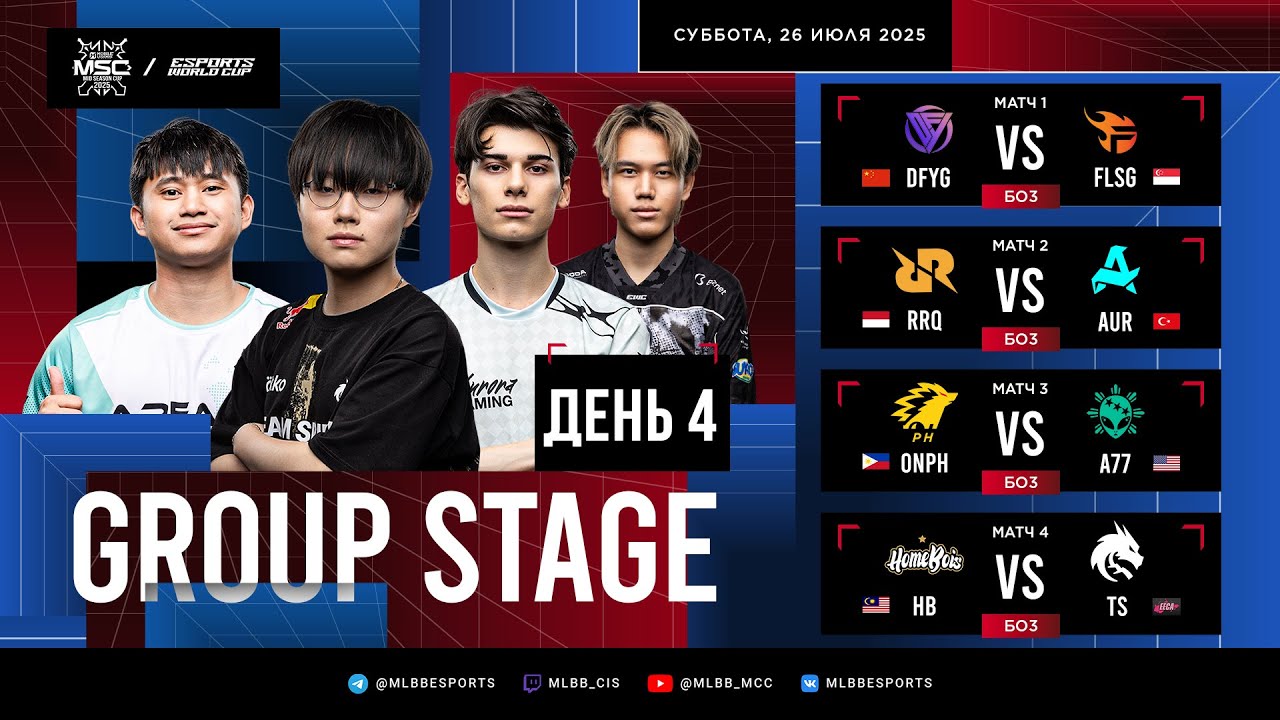 [РУ] EWC x MSC 2025 | Групповая стадия | День 4