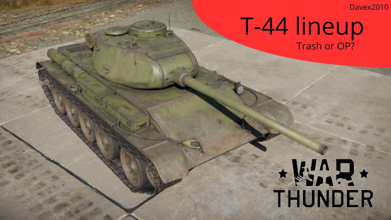 T-44 lineup gameplay - WarThunder