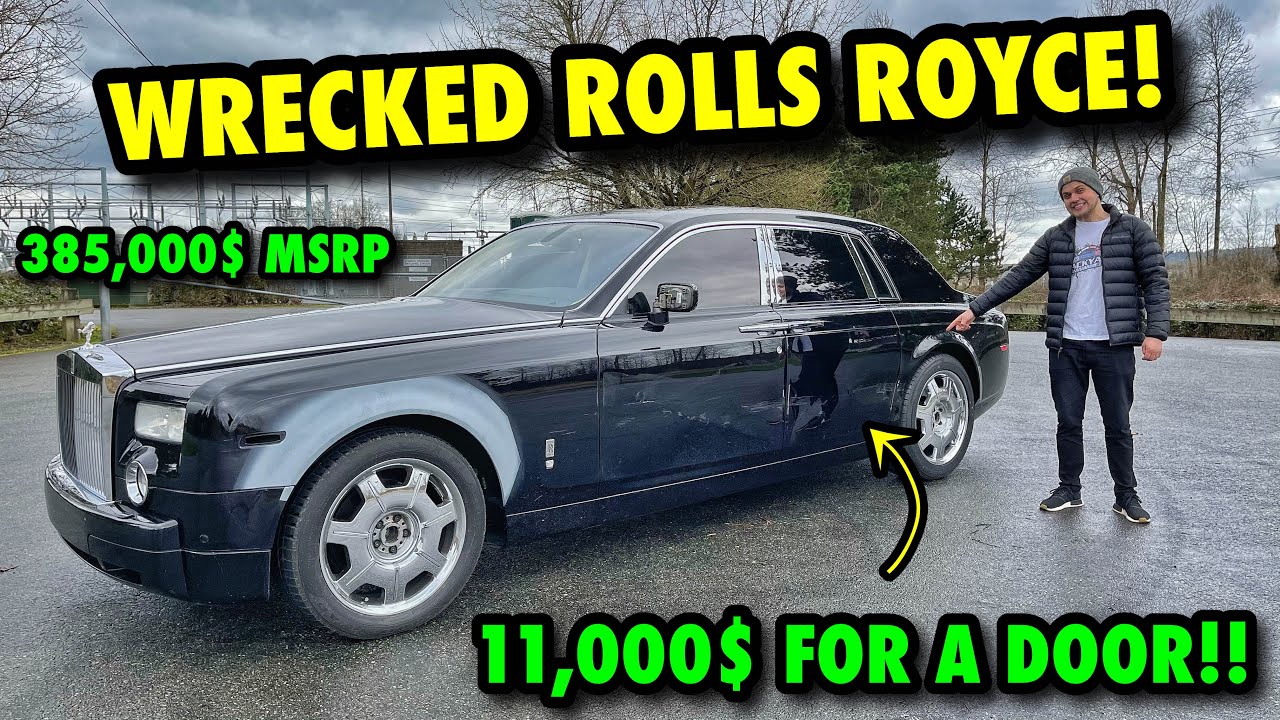 This ROLLS ROYCE PHANTOM Was Considered a TOTAL LOSS Because of THIS? (Copart Rebuild)
