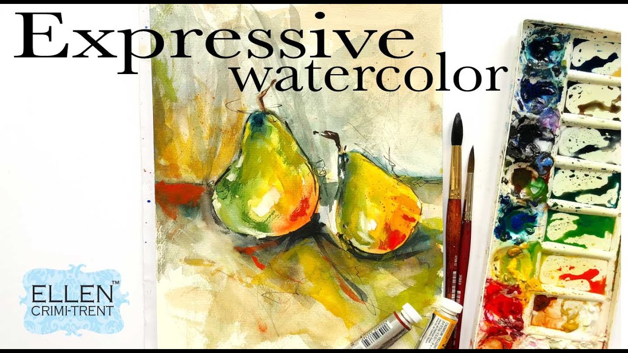 Expressive Watercolor Tutorial/ Watercolor painting ideas