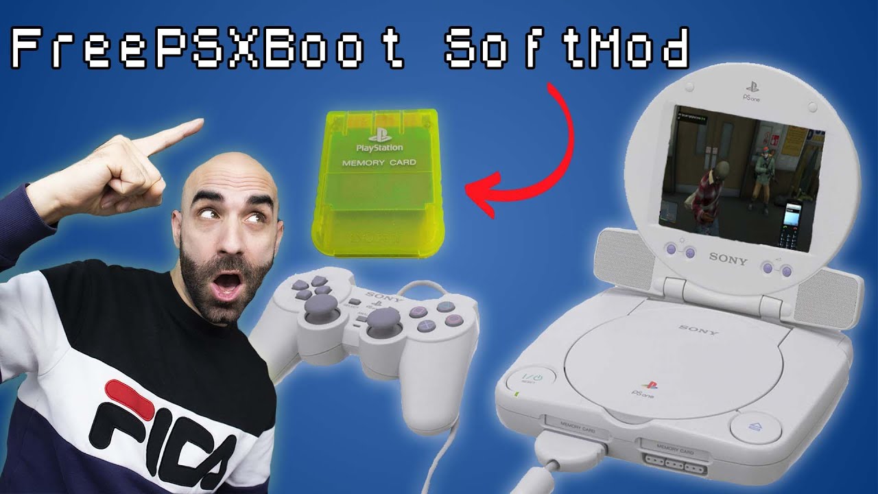 Grand Theft Auto V su PSone?? 🤪 FreePSXboot +  LCD Screen SCPH-130