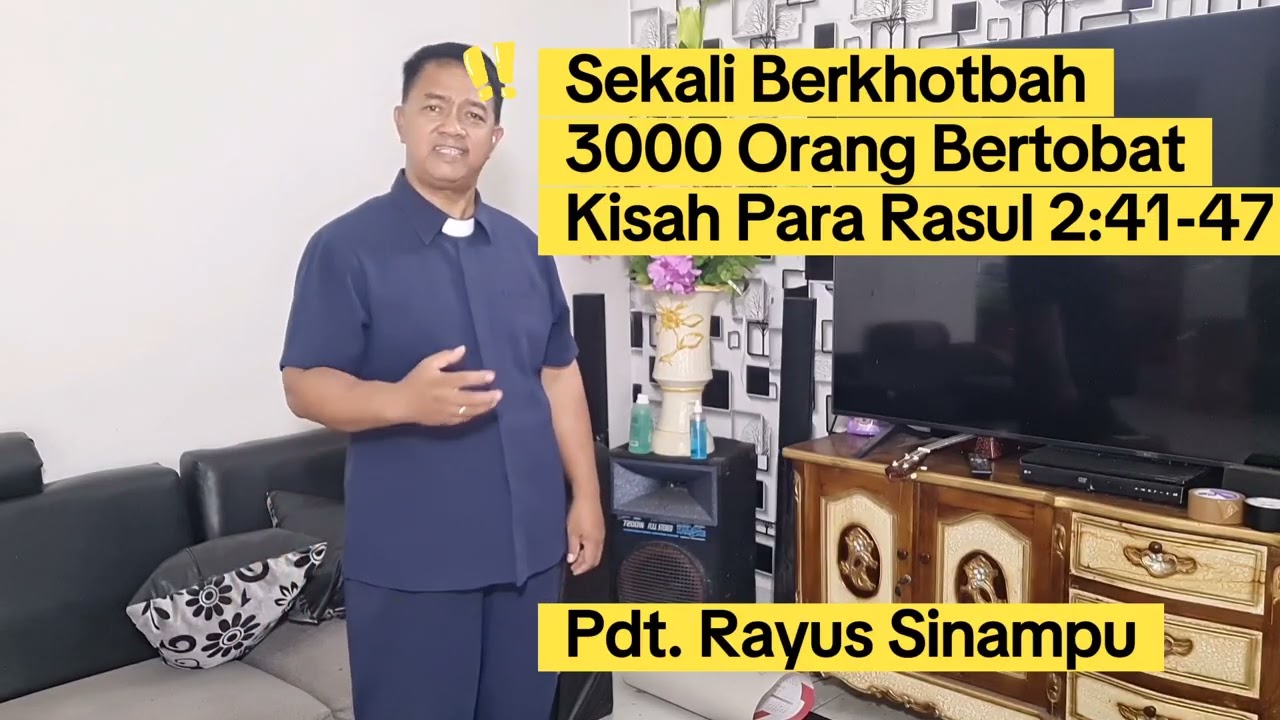 Sekali Berkhotbah, 3000 Orang Bertobat | Ironi Pelayanan Gereja Zaman Ini | Kisah Para Rasul 2:41-47