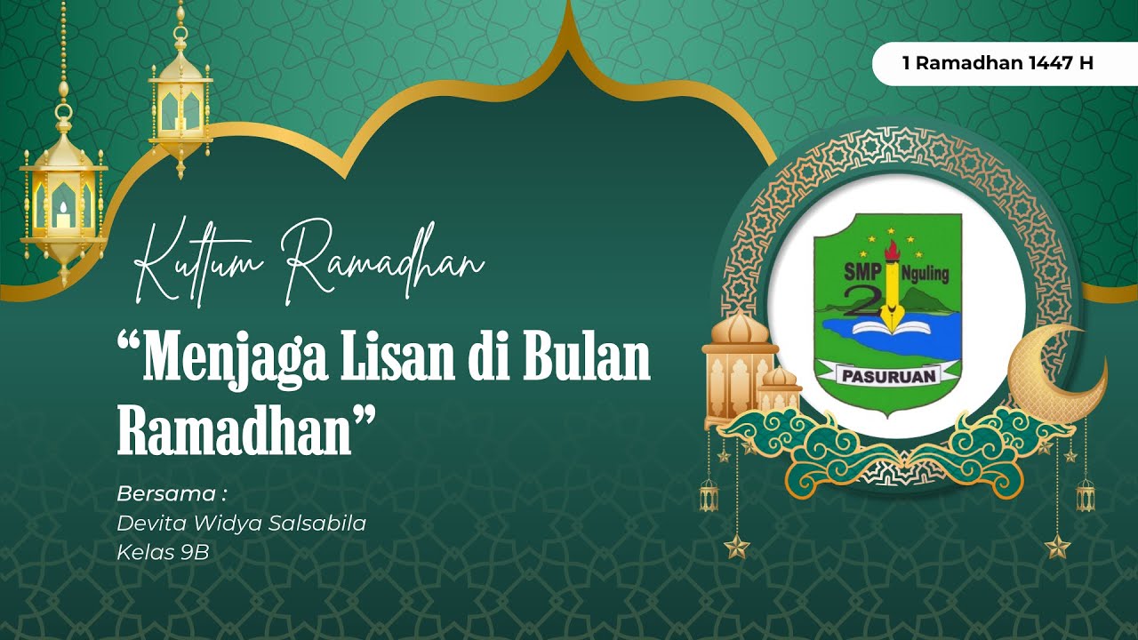 DAY 1 | KULTUM RAMADHAN SPANDULING |  DEVITA WIDIA SALSABILA 9B 