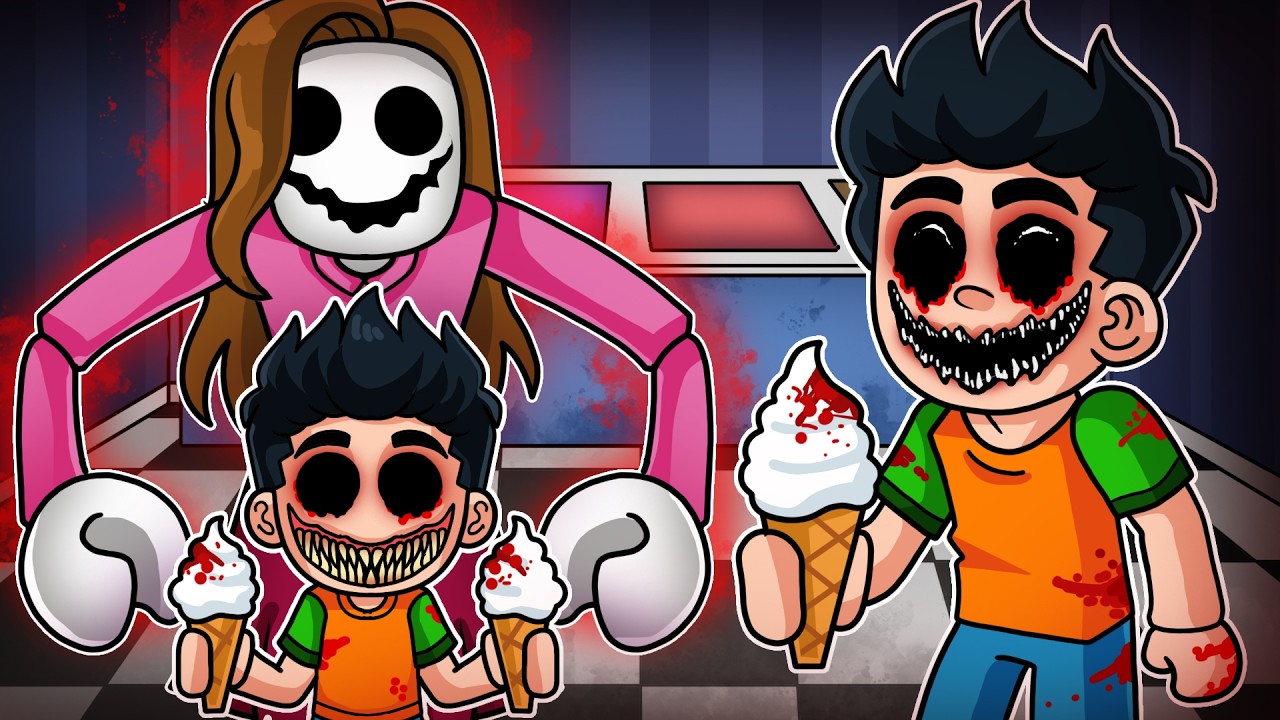 Abrimos una HELADERÍA en LA NOCHE y JONDRESITO no deja de SONREÍR 💀🍦Ice Cream Shop Horror|Jondres Gc