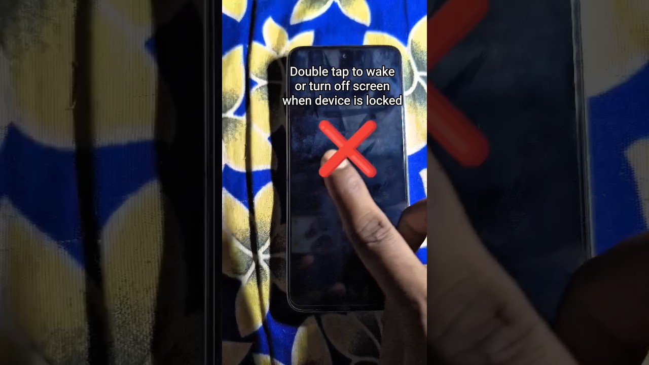 Double tap to wake or turn off screen when device is locked Setting ✅ #shorts #youtubeshorts