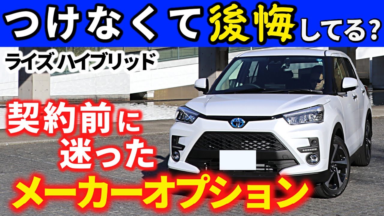 【ライズハイブリッド】あのメーカーオプションつけてよかった？～納車後２か月経って感じること～｜TOYOTA RAIZE HYBRID