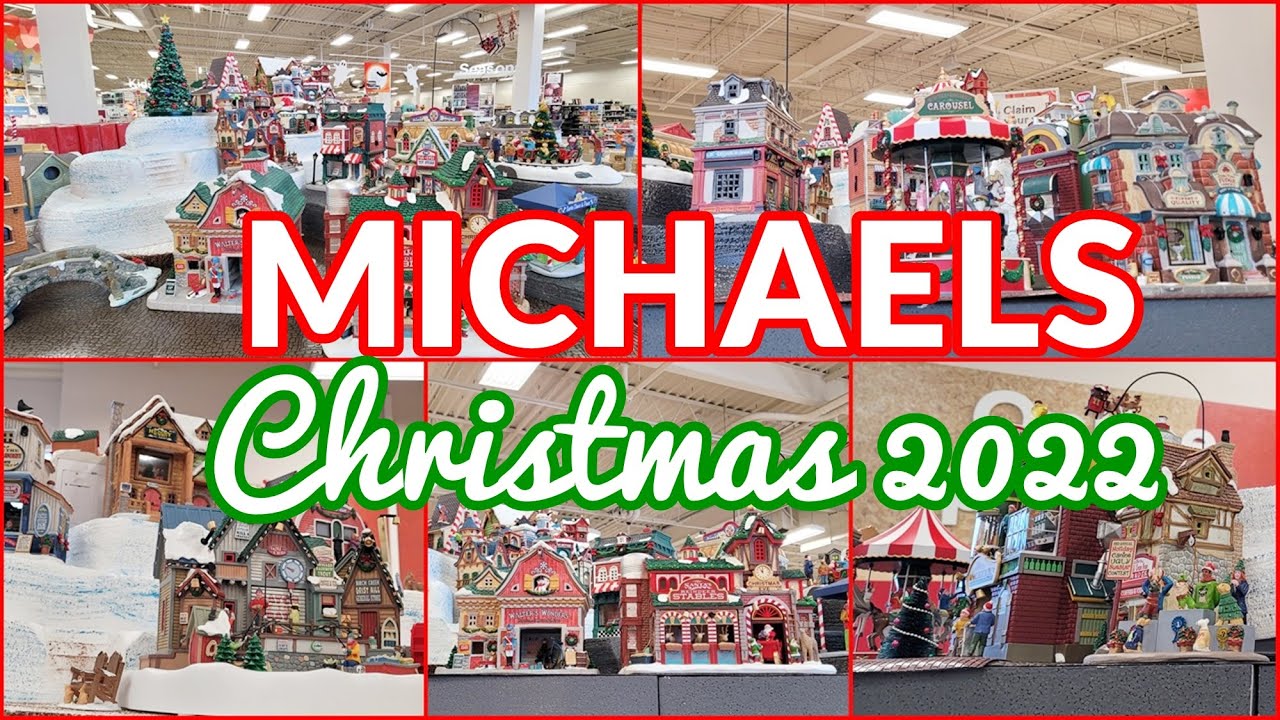 MICHAELS CHRISTMAS 2022 SHOP WITH ME LEMAX CHRISTMAS VILLAGE DISPLAY