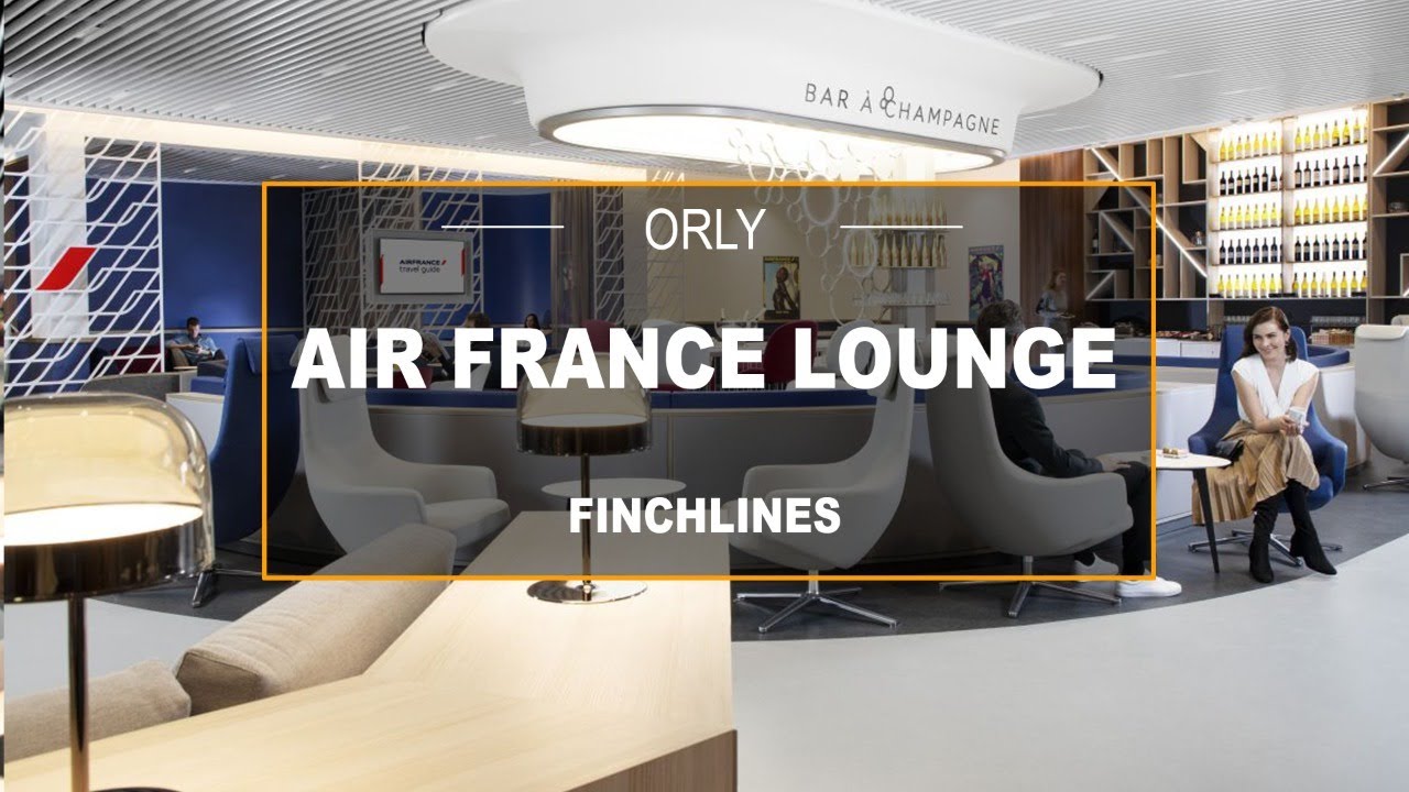 Новый зал ожидания Air France - Терминал 3 аэропорта Париж-Орли - 4K