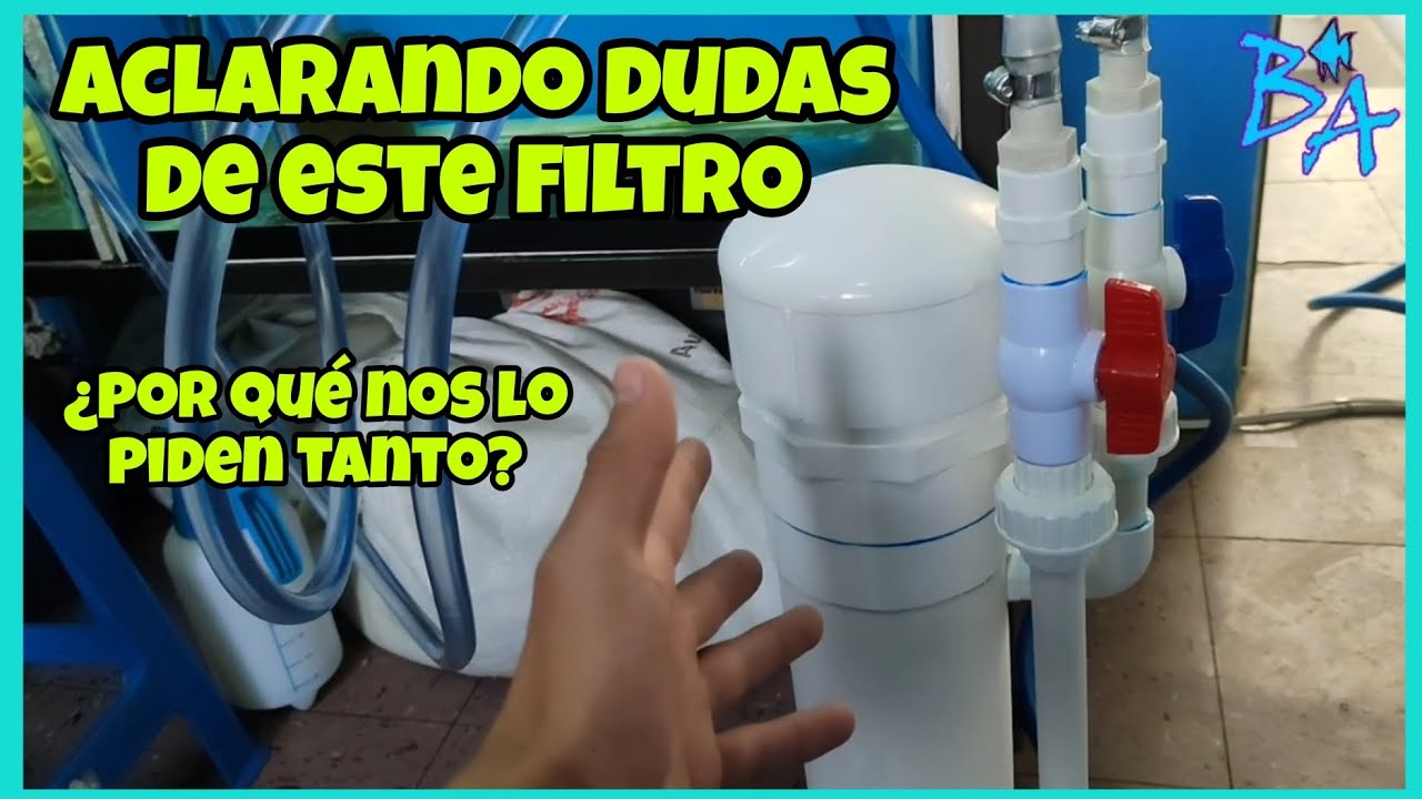 Filtro cannister PVC para acuario Bioacuatixz aclaraciones