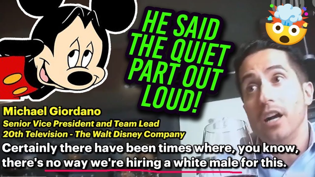 Disney Exec Says They Don't Want to Hire White Dudes...