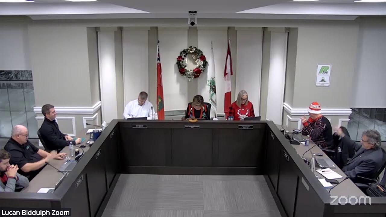 Lucan Biddulph Council Meeting - Tuesday, Dec. 16th, 2025