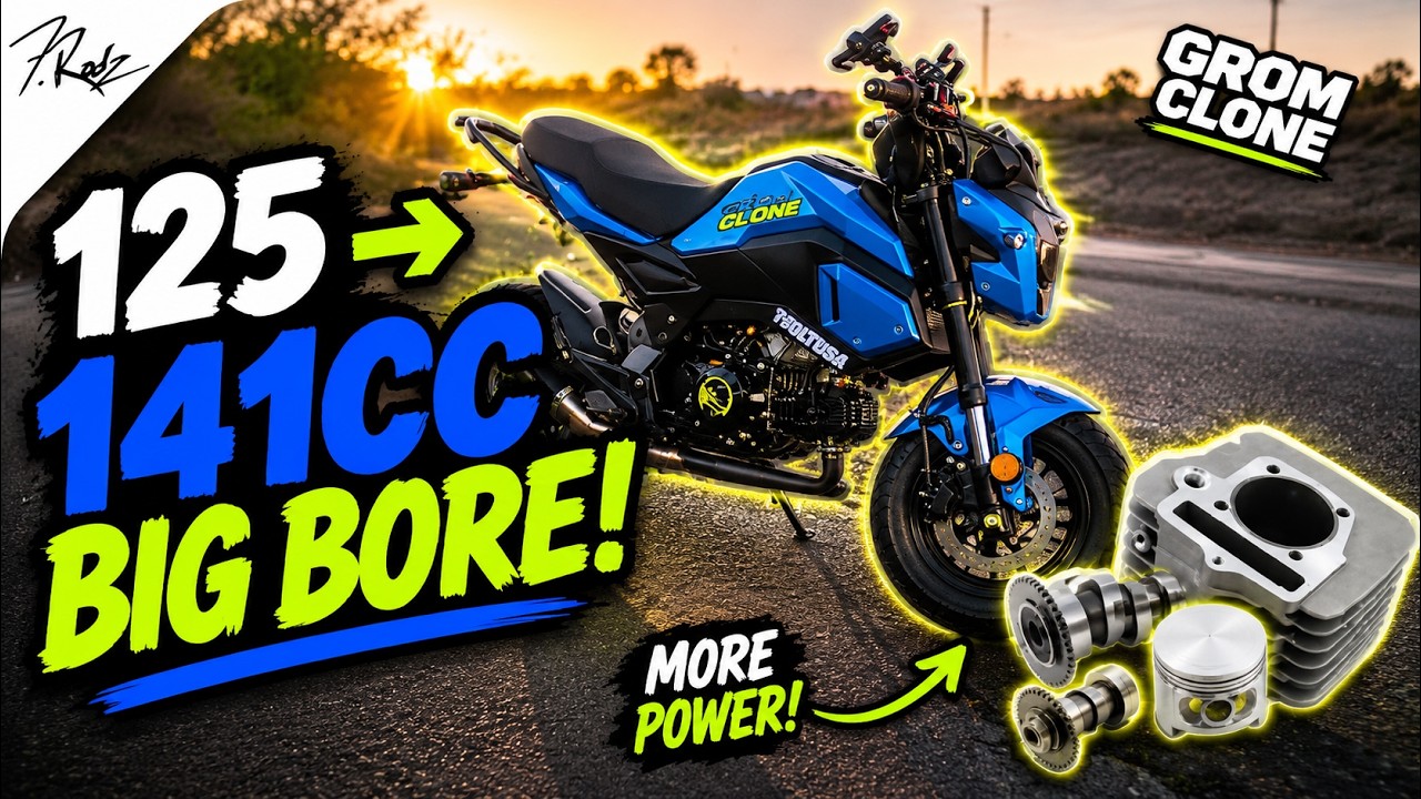 141cc Big Bore Kit  for Grom Clone (Boom Vader)