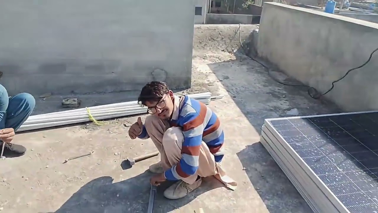 #Solar installation mosque# 2 inverters and 2 lithium batteries #24 plates#work completed in 6 days#